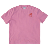 Occupo Gloria Champion du Monde oversized pink T-shirt with red racing graphic and Living Archive neck label