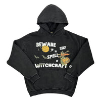 vintage wash halloween hoodie streetwear oversized spooky halloween hoodie 2025 acid washed witch pumpkin bat design streetwear oversized heavyweight